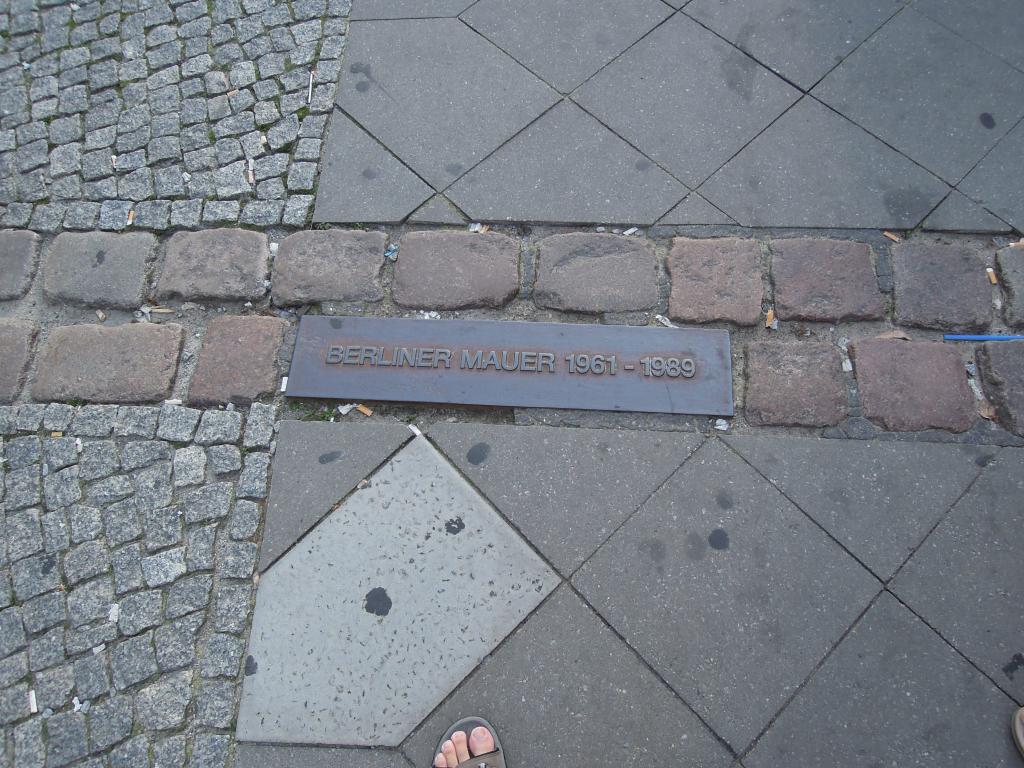 과거 베를린 장벽의 흔적
